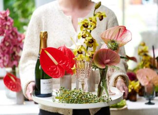 Bloemrijke decemberdecoraties - Fotografie: Anthuriuminfo.com